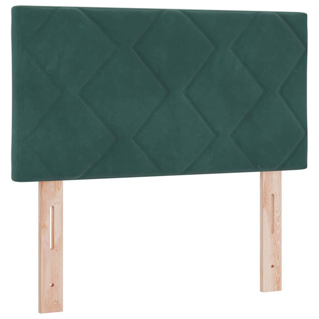 Hovedgærde Mørkegrøn 80 cm Fløjl
