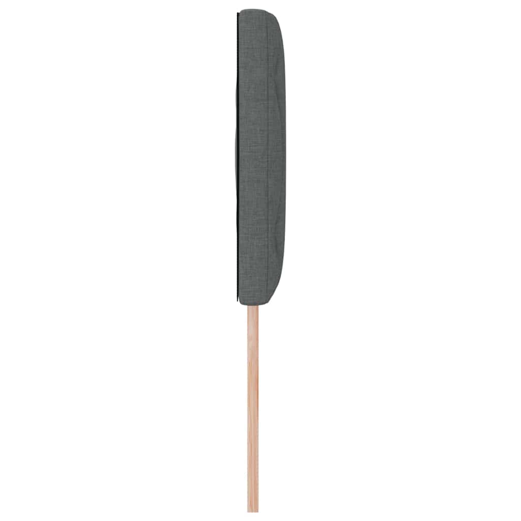 Hovedgærde Mørkegrå 144 cm Stof