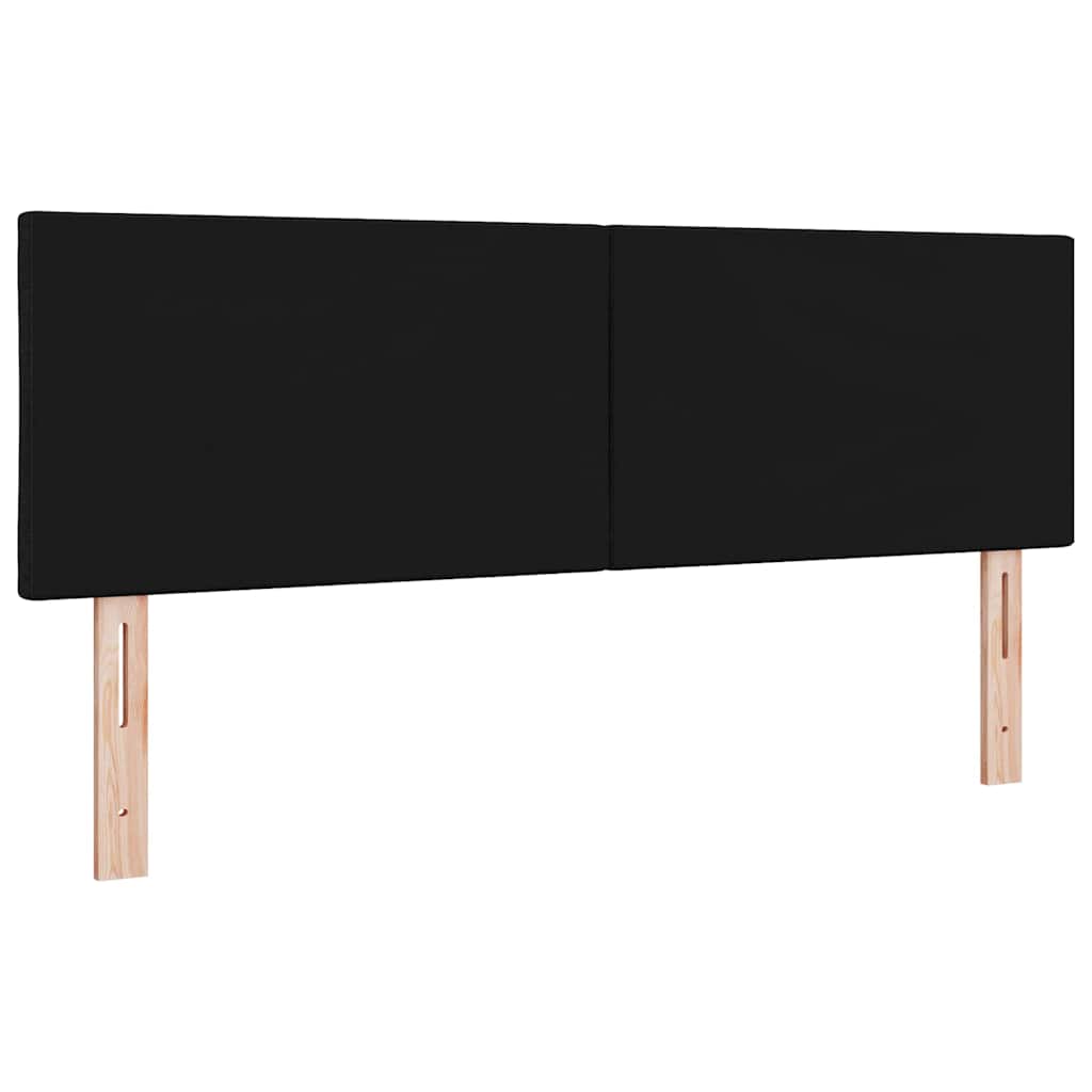 Hovedgærde Sort 144 cm Stof