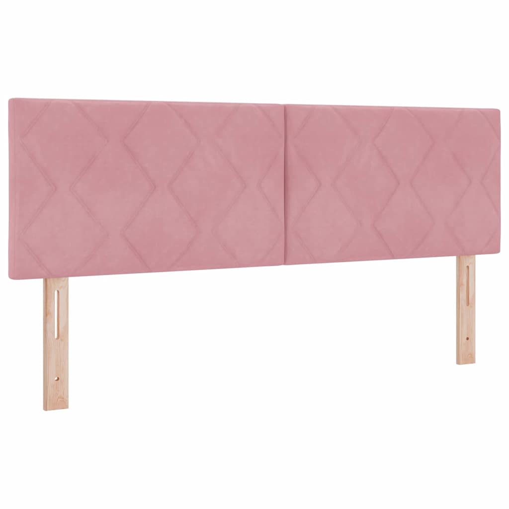 Hovedgærde Lyserød 144 cm Fløjl