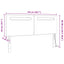 LED sengegavl Hvid 144 cm Faux læder