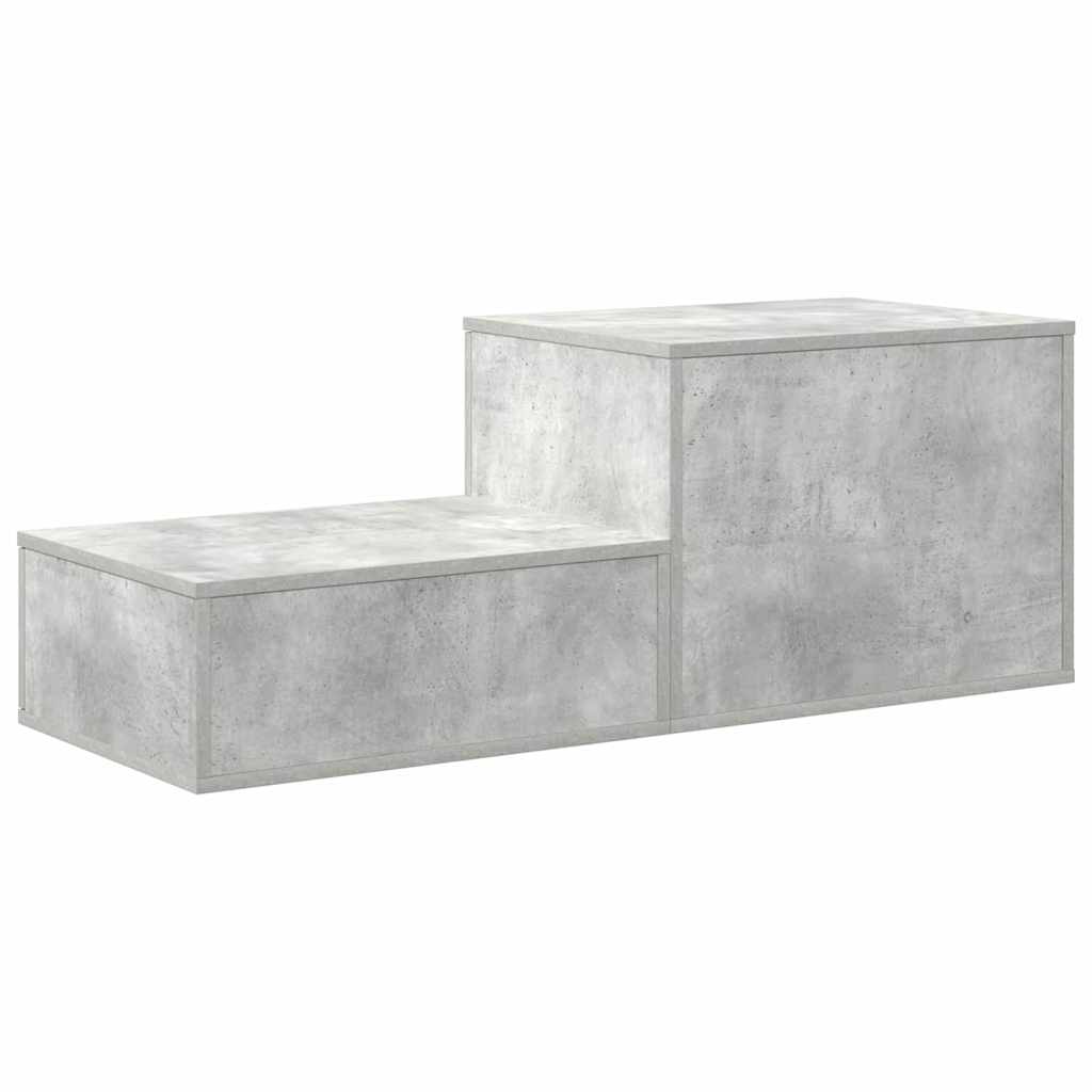 Opbevaringsskab 2 stk. Beton Grå 127 x 41 x 40 cm