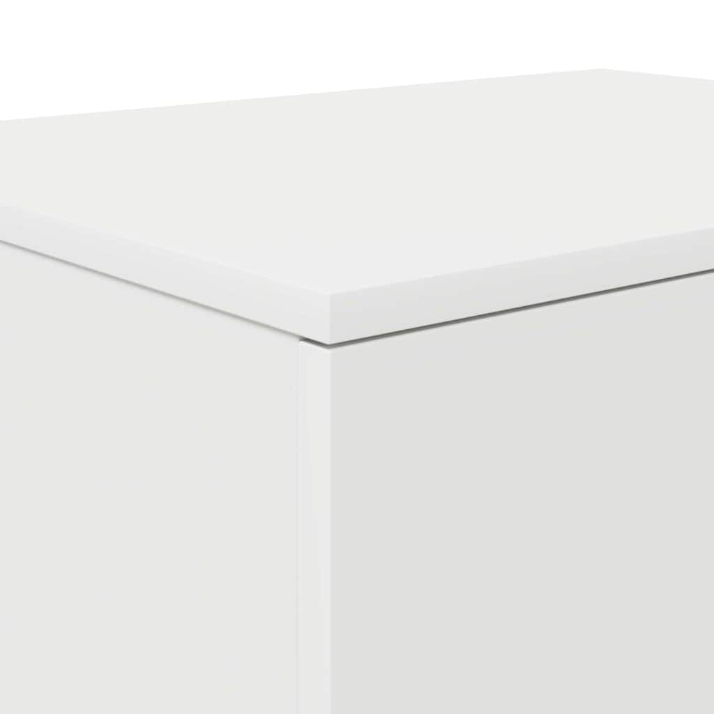 Opbevaringsskab 2 stk. Hvid 118 x 41 x 40 cm Konstrueret træ