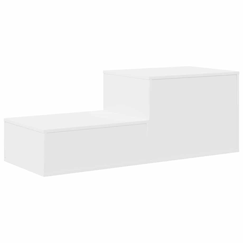 Opbevaringsskab 2 stk. Hvid 118 x 41 x 40 cm Konstrueret træ