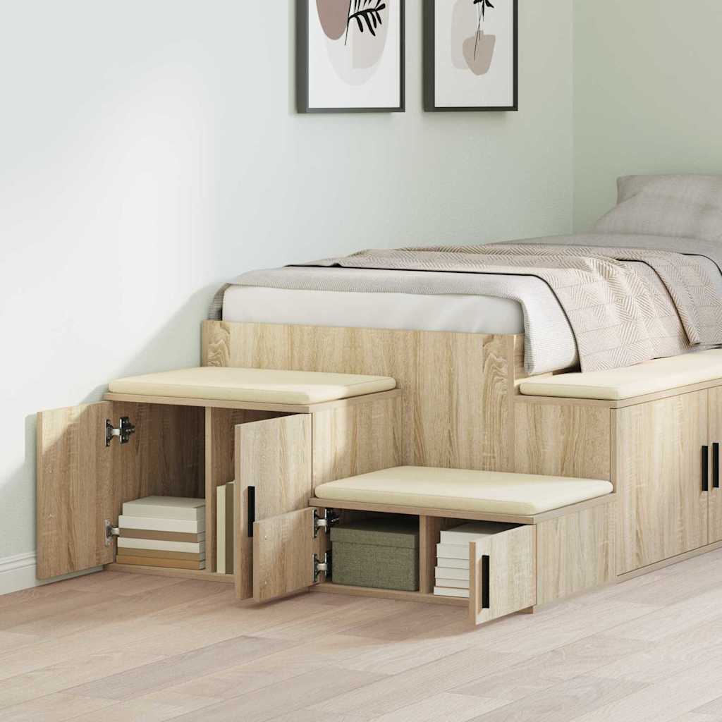 Opbevaringsskab 2 stk. Sonoma eg 118 x 41 x 40 cm