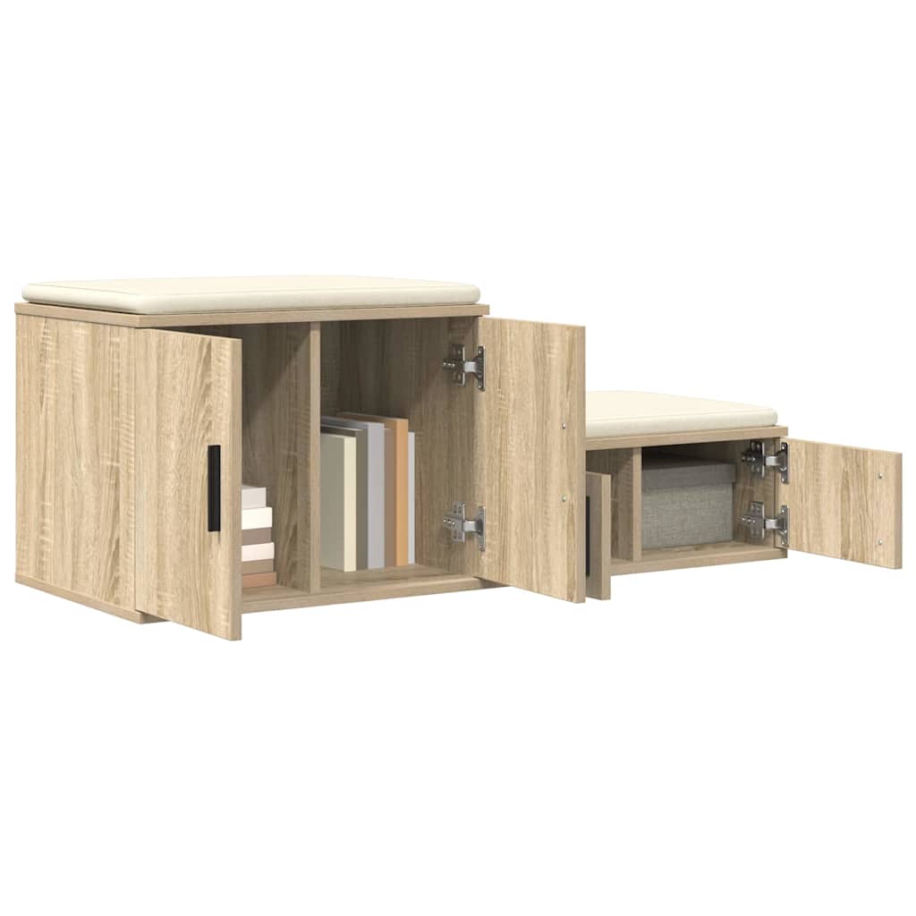 Opbevaringsskab 2 stk. Sonoma eg 118 x 41 x 40 cm