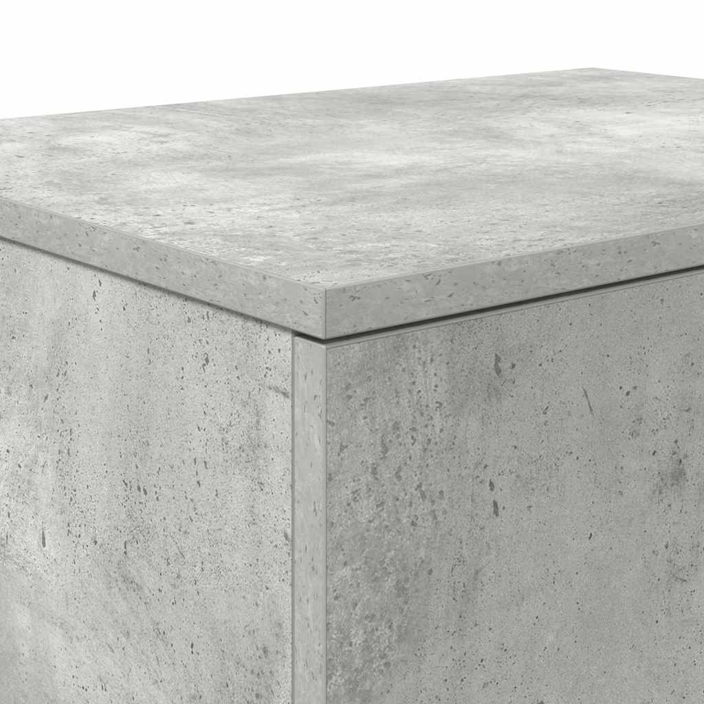 Opbevaringsskab 2 stk. Beton Grå 118 x 41 x 40 cm