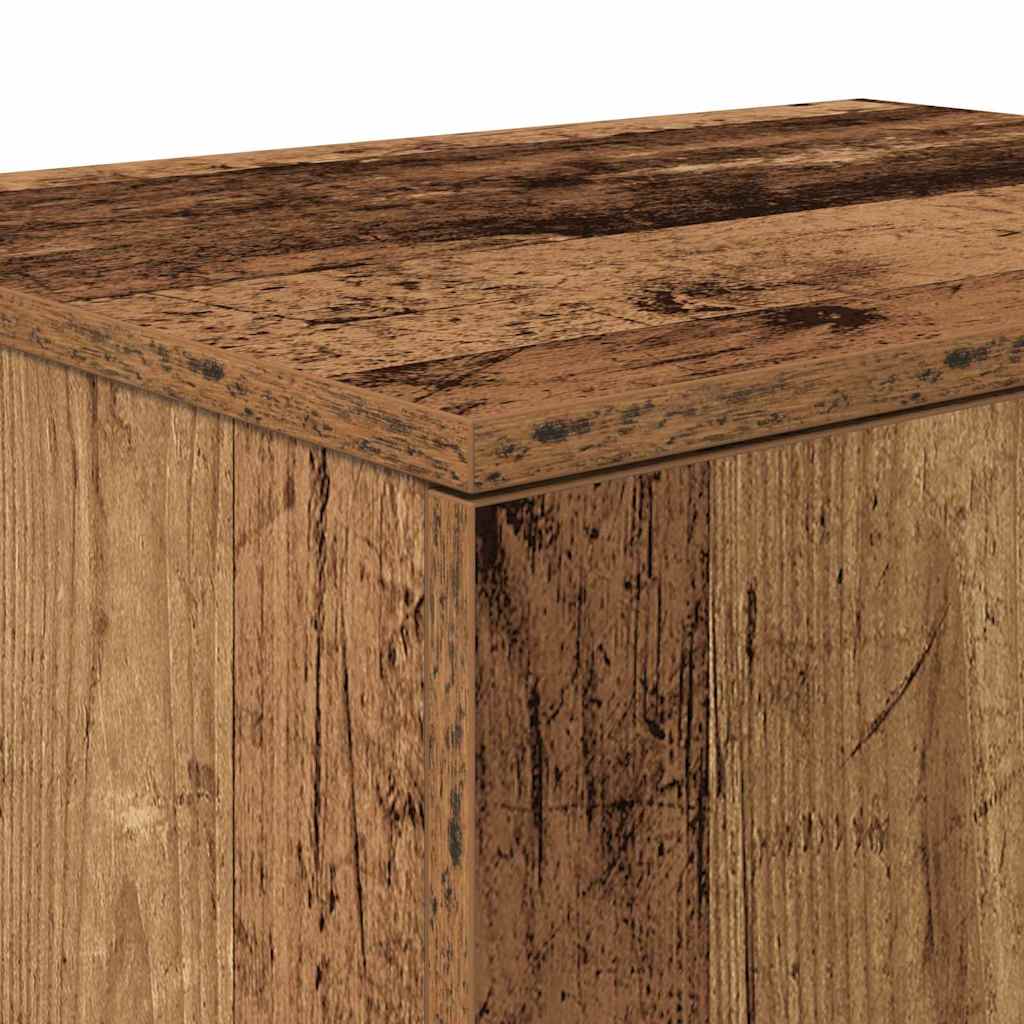 Opbevaringsskab 2 stk. Gammelt træ 118 x 41 x 40 cm