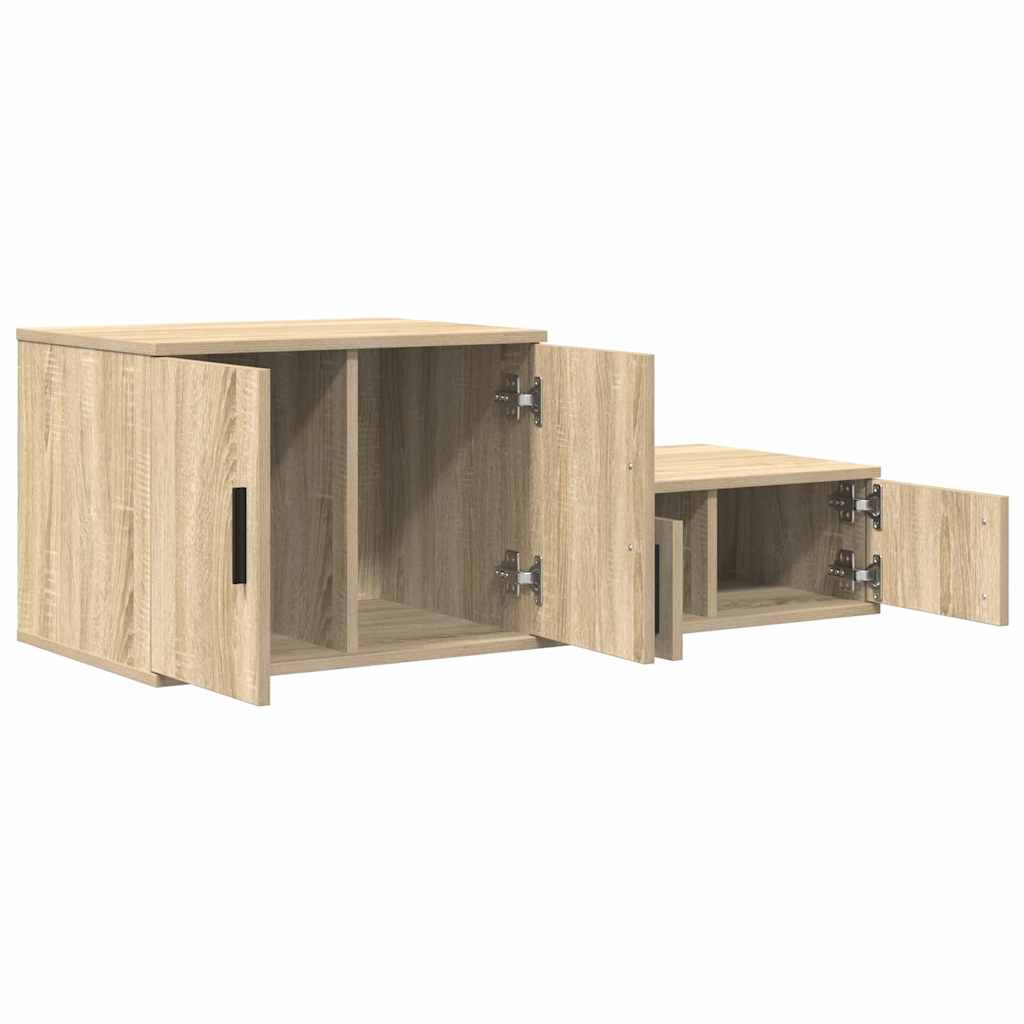 Opbevaringsskab 2 stk. Sonoma eg 108 x 41 x 40 cm