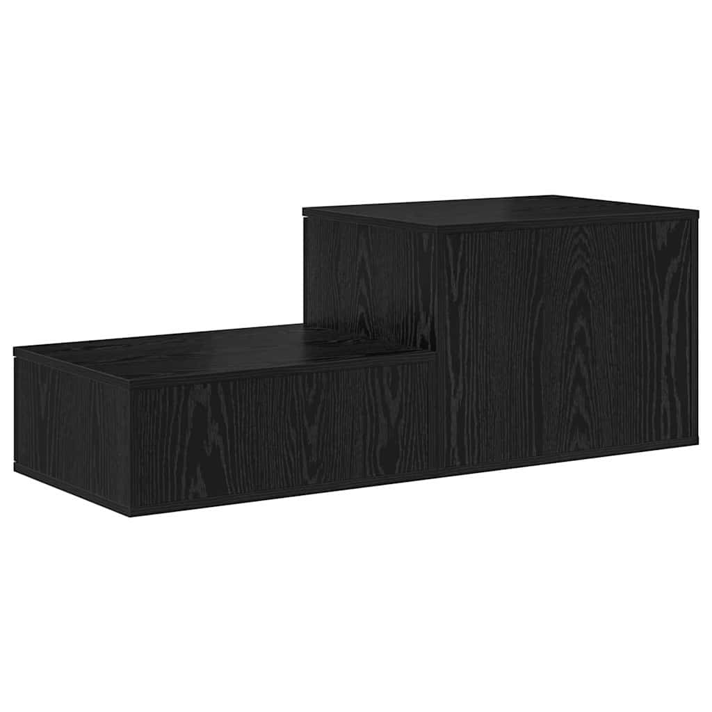 Opbevaringsskab 2 stk. Sort eg 103 x 41 x 40 cm Konstrueret træ