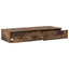 Sengeskuffer Røget eg 100 x 36,5 x 16,5 cm Konstrueret træ