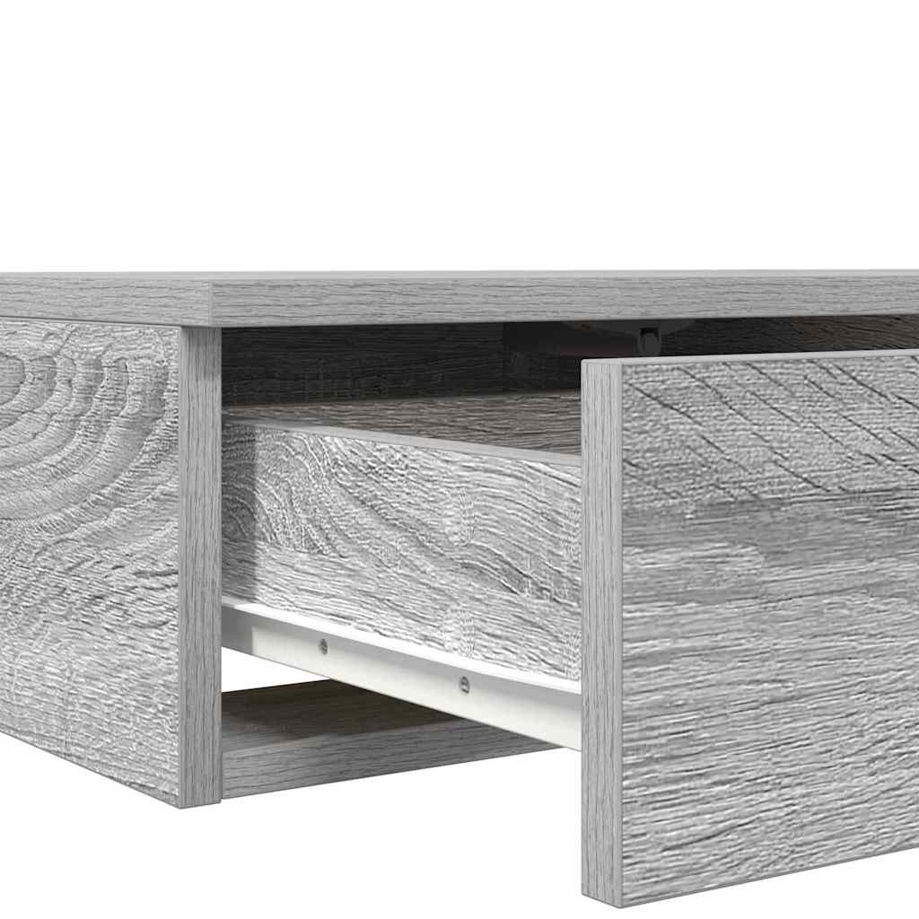 Sengeskuffer Grå Sonoma 100 x 36,5 x 16,5 cm Konstrueret træ