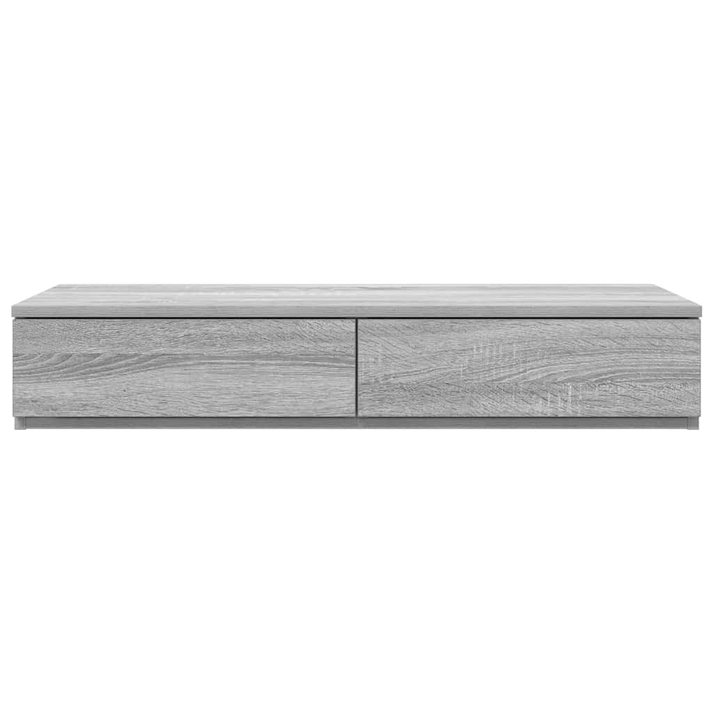 Sengeskuffer Grå Sonoma 100 x 36,5 x 16,5 cm Konstrueret træ