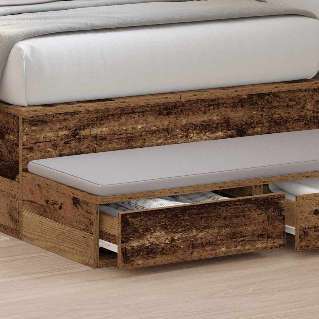 Sengeskuffer Gammelt træ 100 x 36,5 x 16,5 cm Konstrueret træ