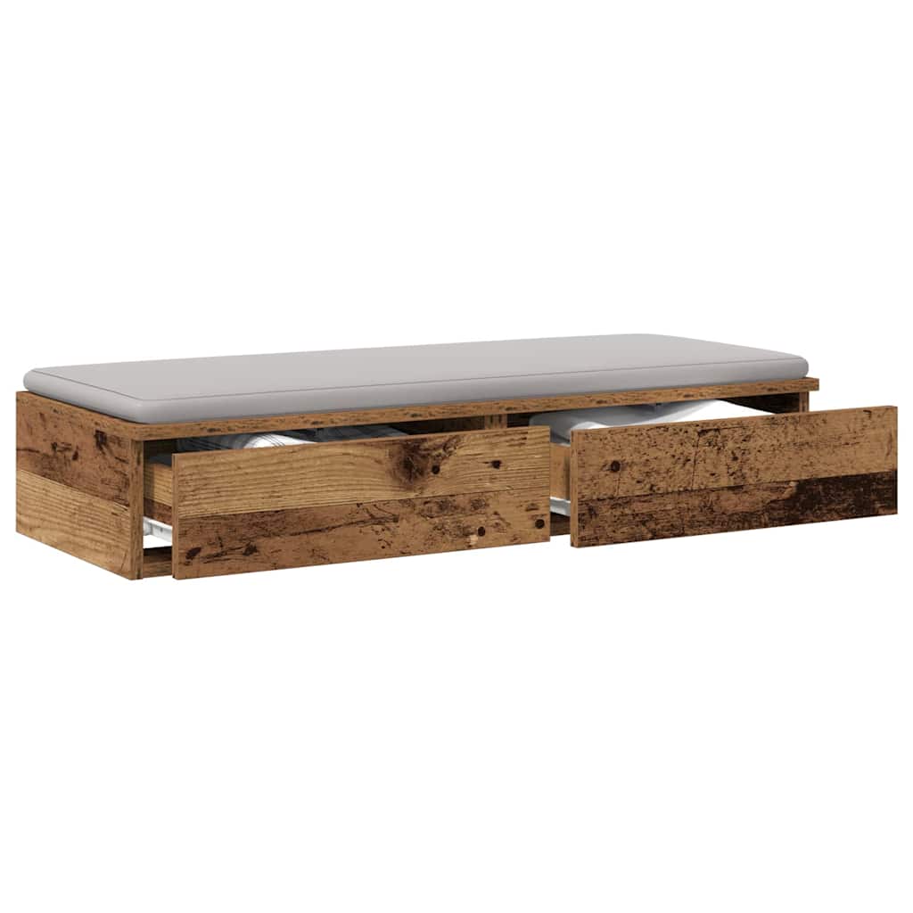 Sengeskuffer Gammelt træ 100 x 36,5 x 16,5 cm Konstrueret træ