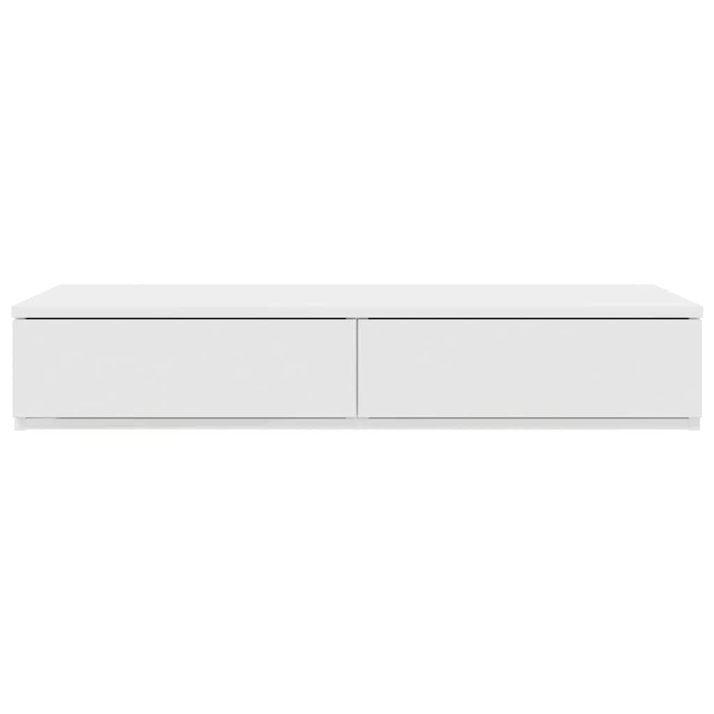 Sengeskuffer Hvid 80 x 36,5 x 16,5 cm Konstrueret træ