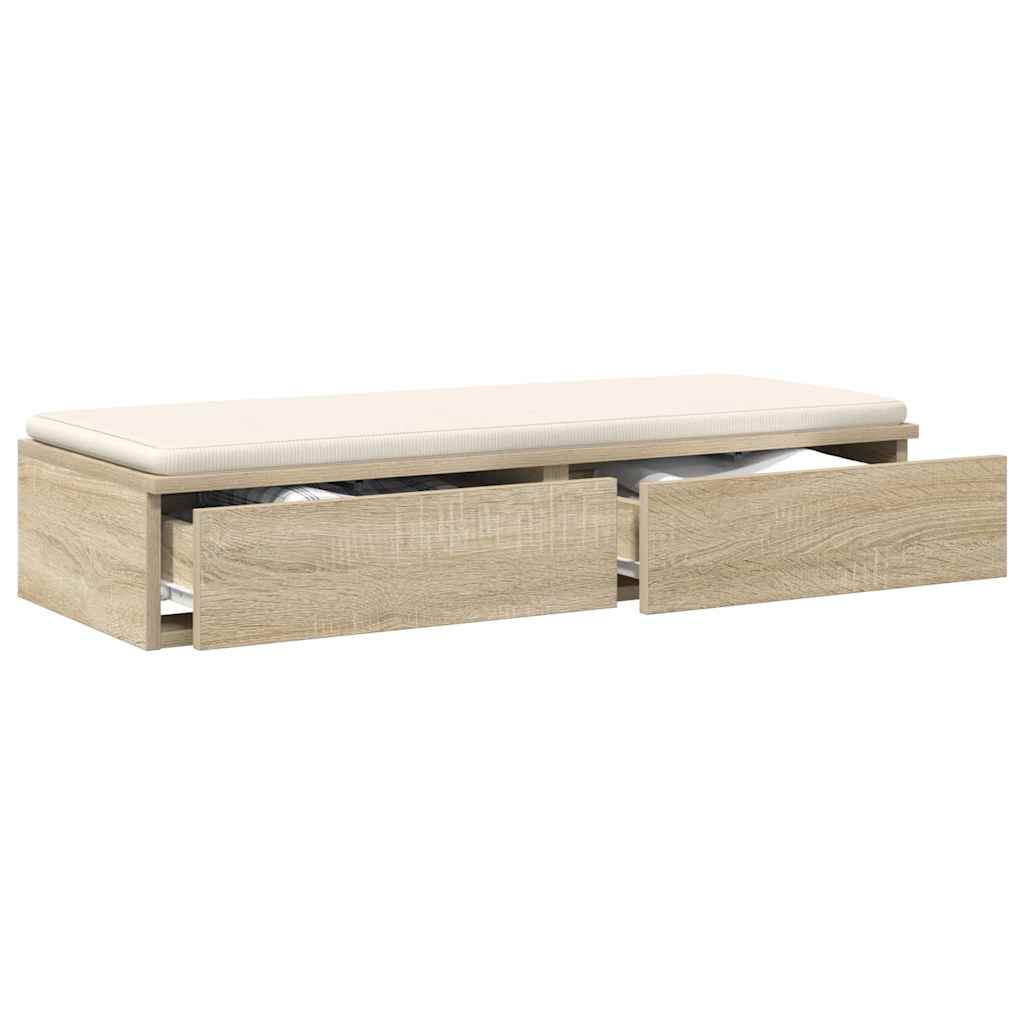 Sengeskuffer Sonoma eg 80 x 36,5 x 16,5 cm Konstrueret træ