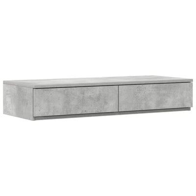 Sengeskuffer Beton Grå 80 x 36,5 x 16,5 cm Konstrueret træ