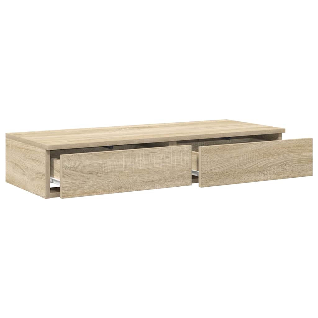 Sengeskuffer Sonoma eg 90 x 36,5 x 16,5 cm Konstrueret træ