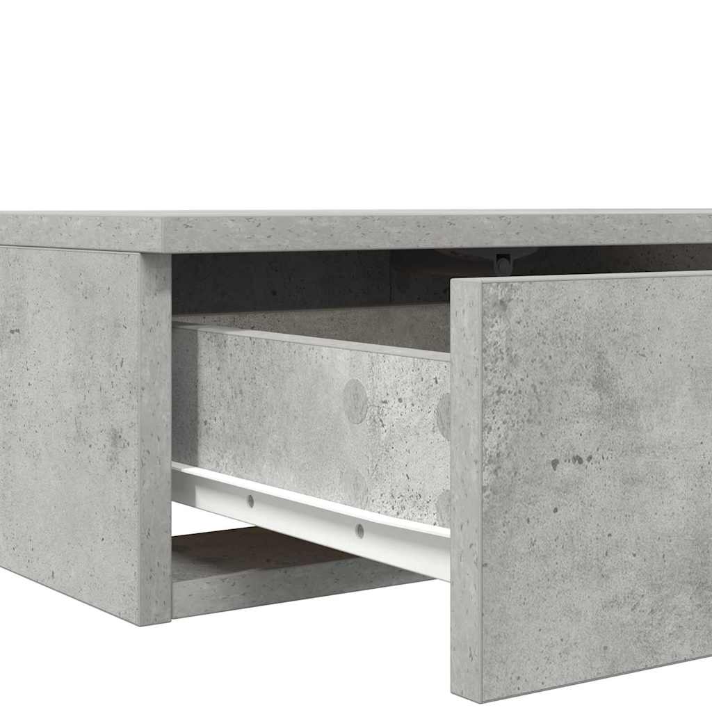 Sengeskuffer Beton Grå 90 x 36,5 x 16,5 cm Konstrueret træ