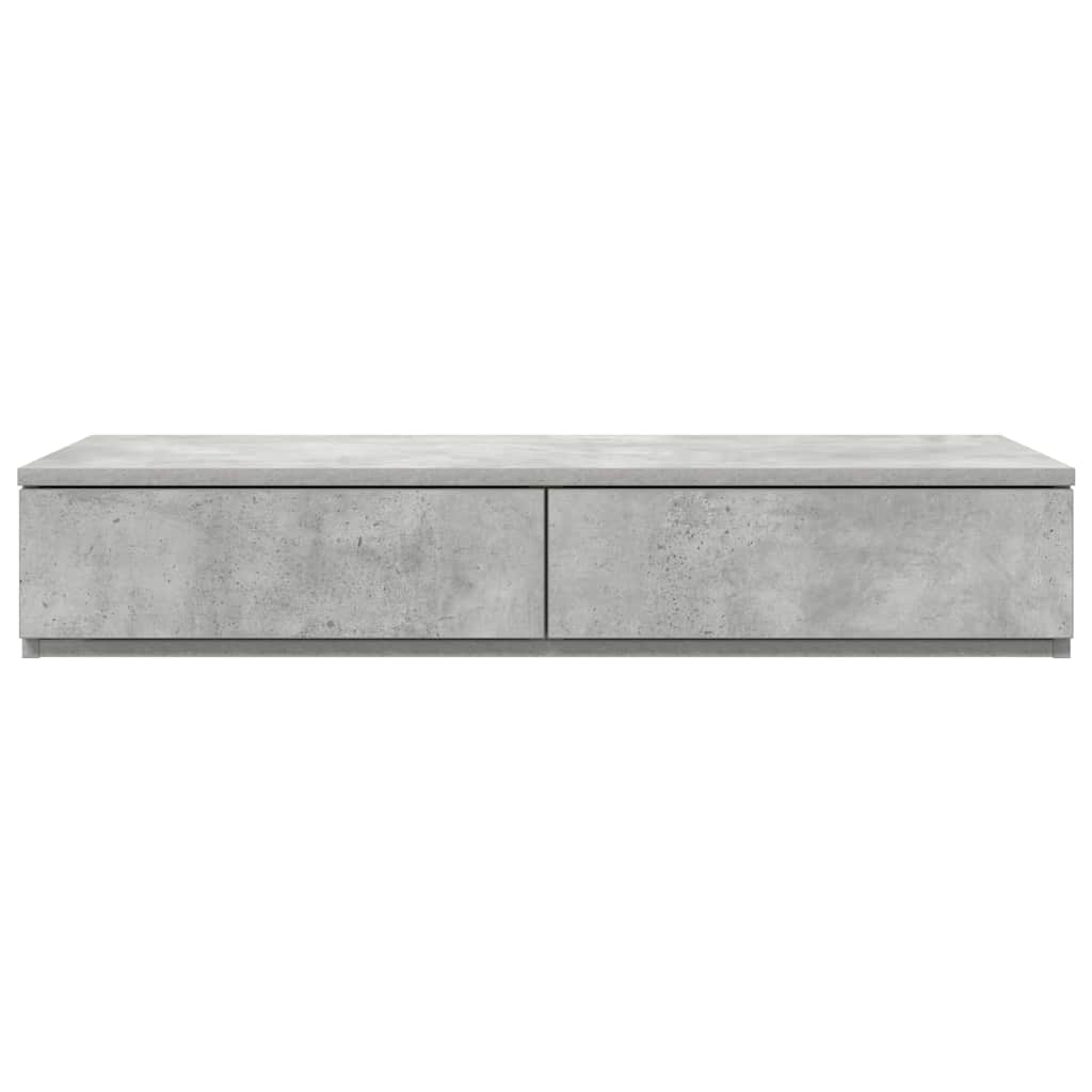 Sengeskuffer Beton Grå 90 x 36,5 x 16,5 cm Konstrueret træ