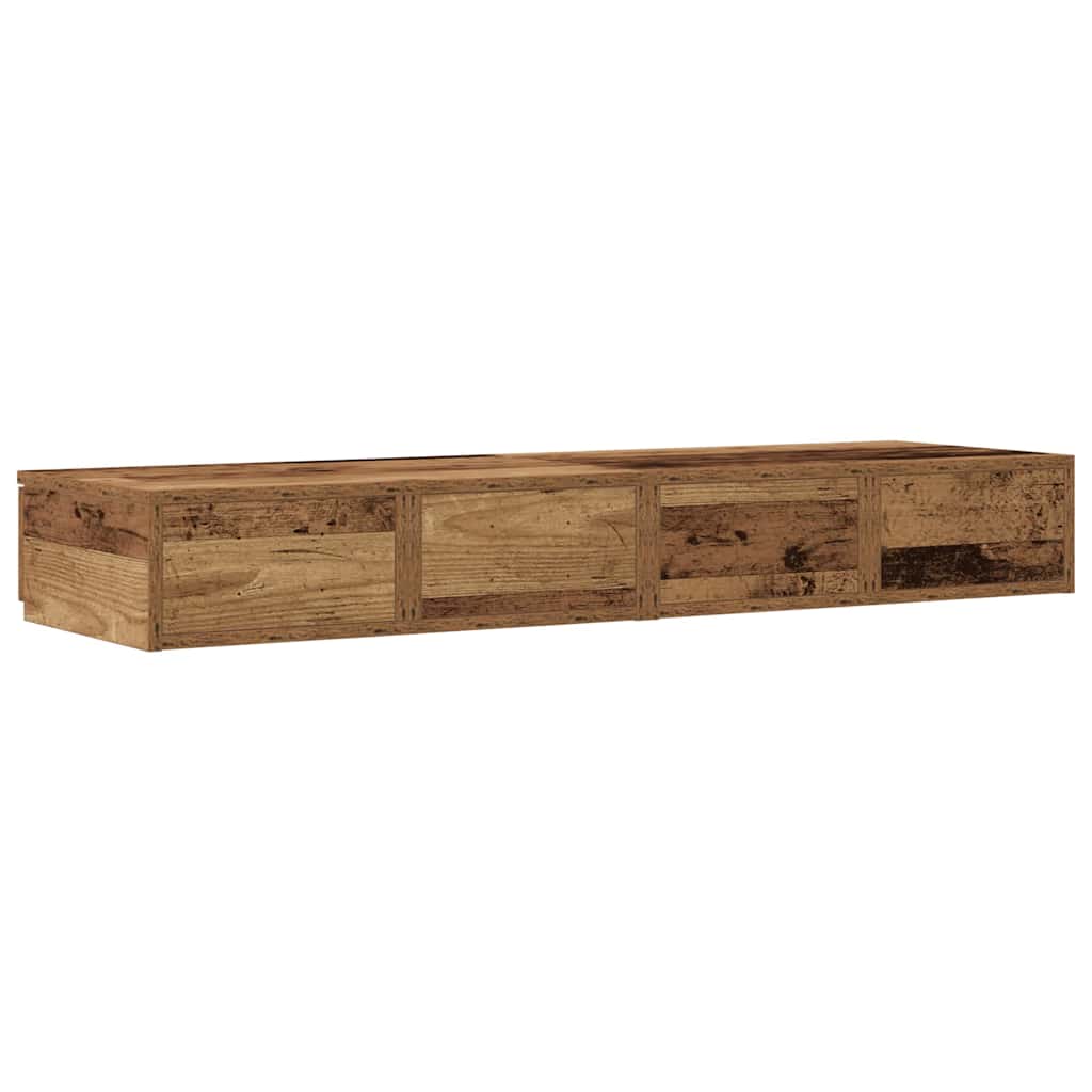 Sengeskuffer Gammelt træ 120 x 36,5 x 16,5 cm Konstrueret træ
