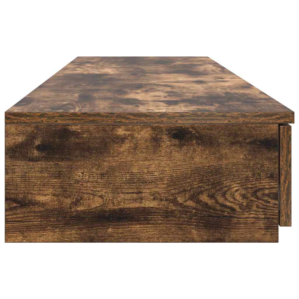Sengeskuffer Røget eg 140 x 36,5 x 16,5 cm Konstrueret træ