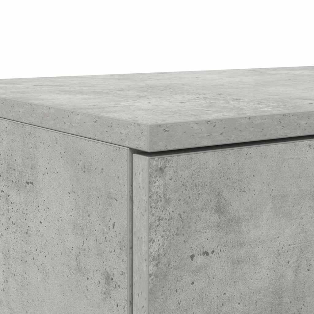 Sengeskuffer Beton Grå 150 x 36,5 x 16,5 cm Konstrueret træ