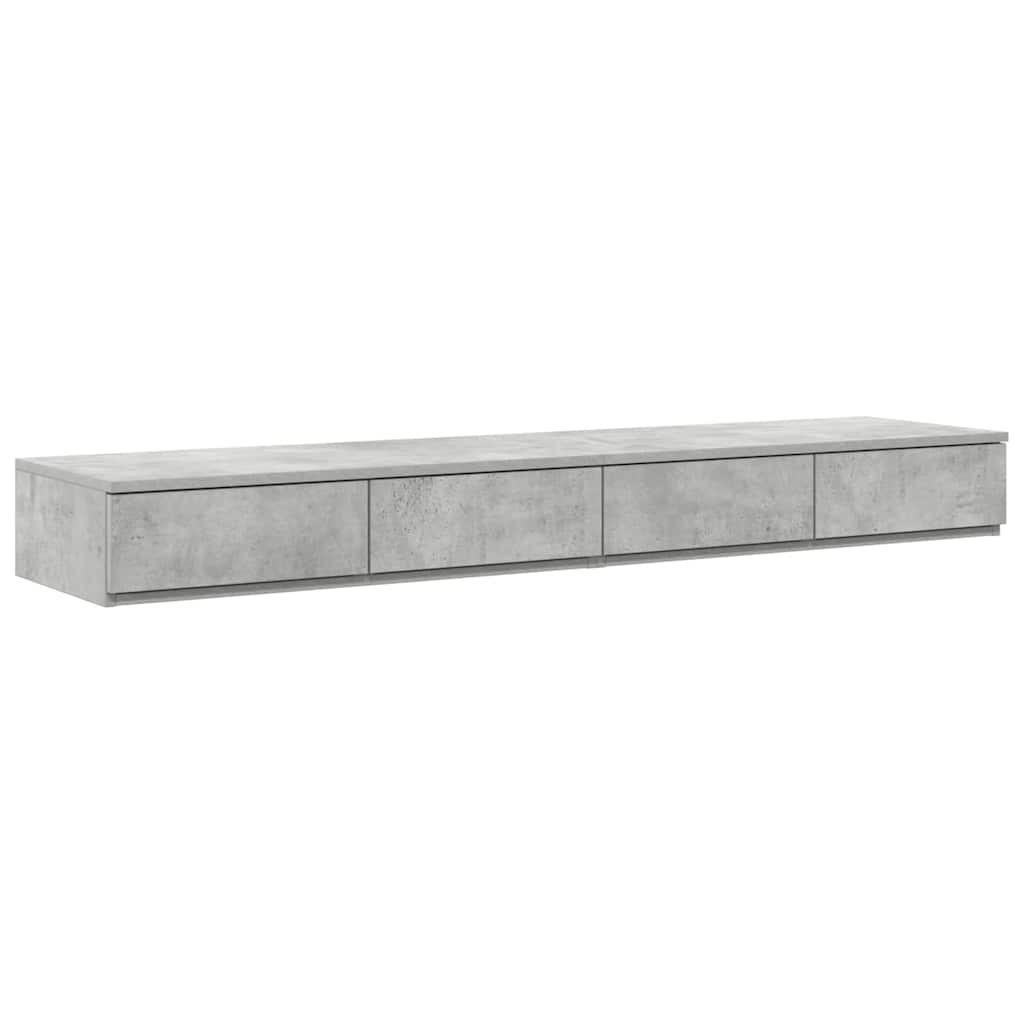 Sengeskuffer Beton Grå 150 x 36,5 x 16,5 cm Konstrueret træ