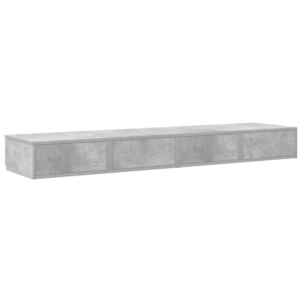 Sengeskuffer Beton Grå 150 x 36,5 x 16,5 cm Konstrueret træ