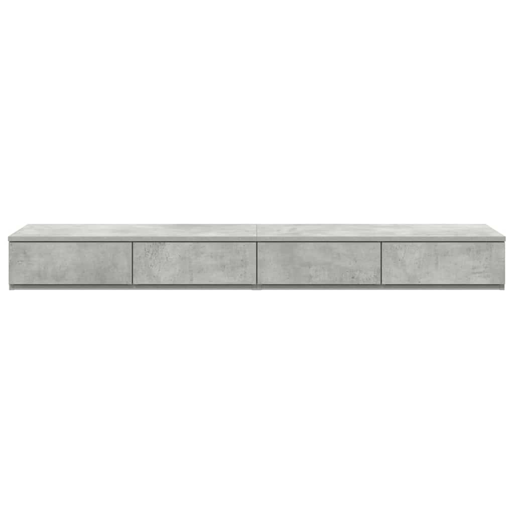 Sengeskuffer Beton Grå 150 x 36,5 x 16,5 cm Konstrueret træ