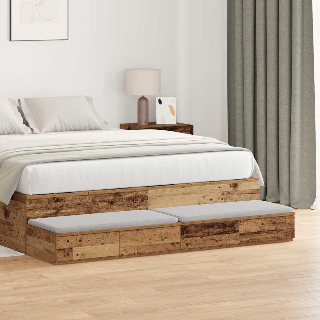 Sengeskuffer Gammelt træ 150 x 36,5 x 16,5 cm Konstrueret træ
