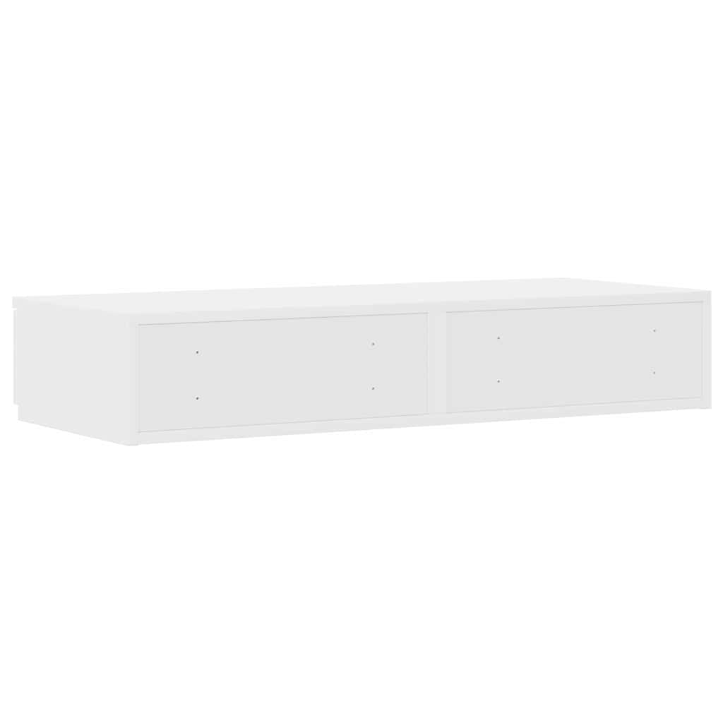 Sengeskuffer Hvid 75 x 36,5 x 16,5 cm Konstrueret træ