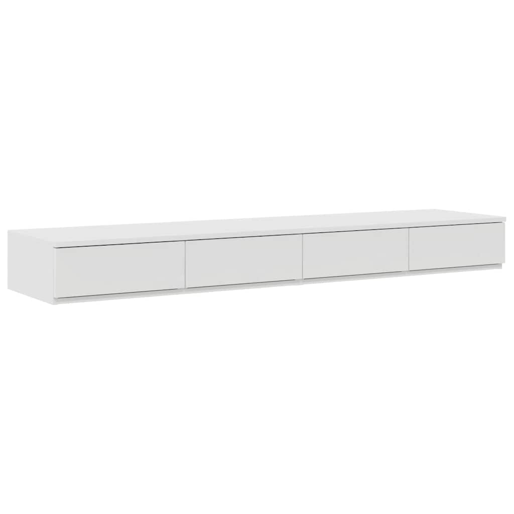 Sengeskuffer Hvid 160 x 36,5 x 16,5 cm Konstrueret træ