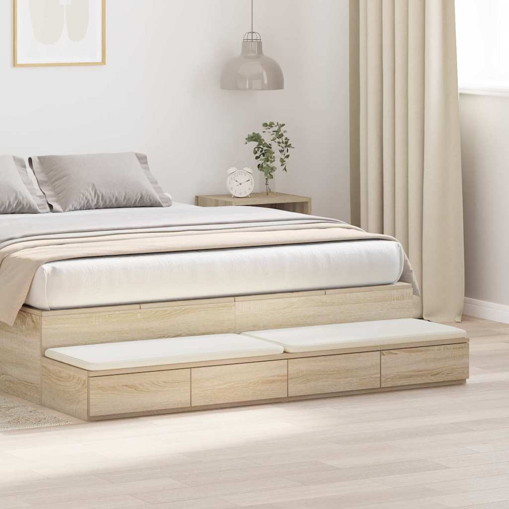 Sengeskuffer Sonoma eg 160 x 36,5 x 16,5 cm Konstrueret træ