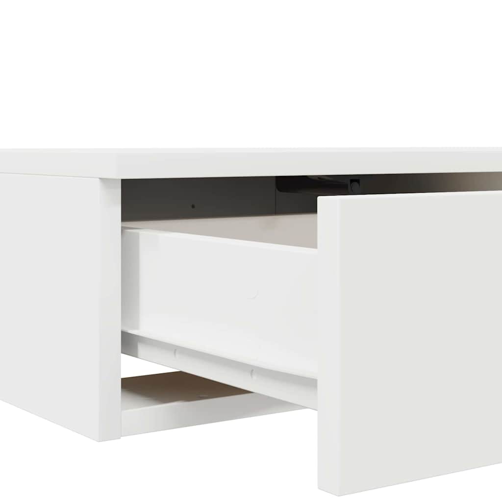 Sengeskuffer Hvid 180 x 36,5 x 16,5 cm Konstrueret træ