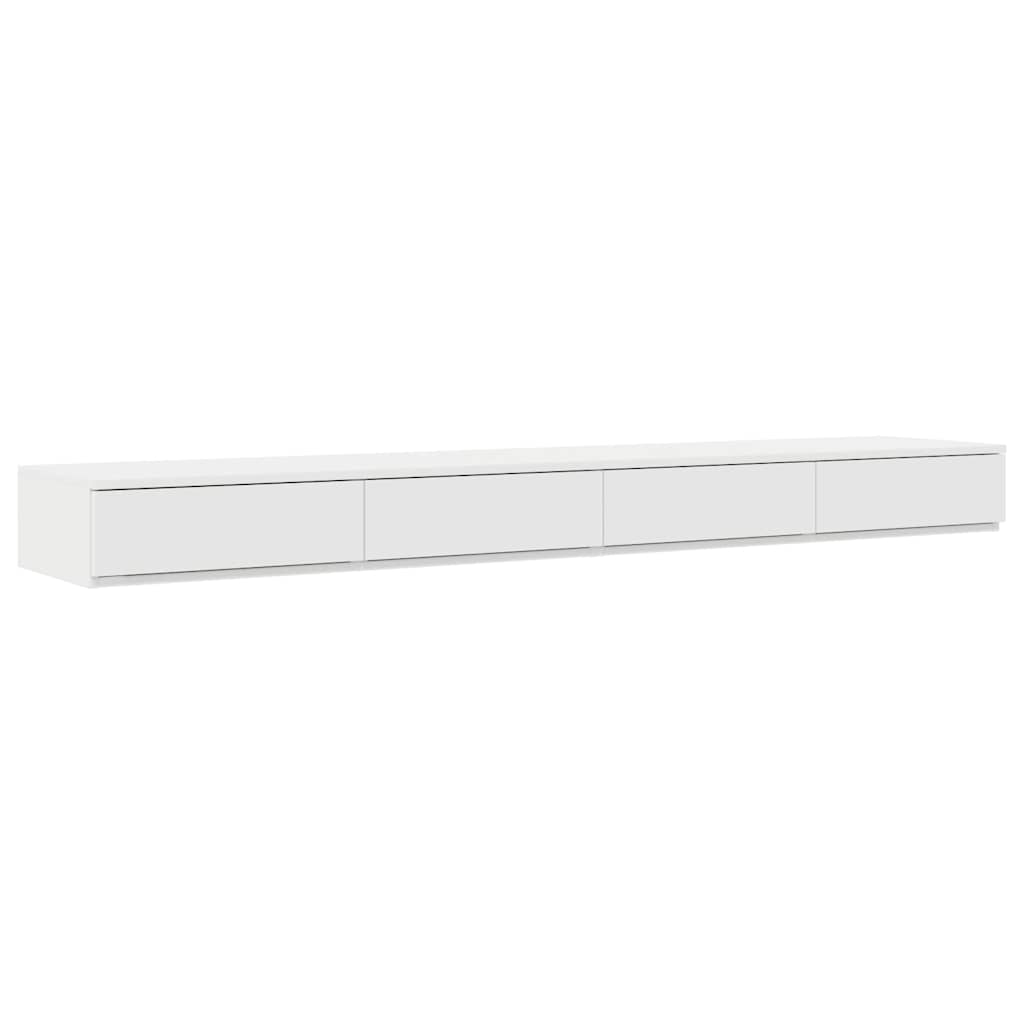 Sengeskuffer Hvid 180 x 36,5 x 16,5 cm Konstrueret træ