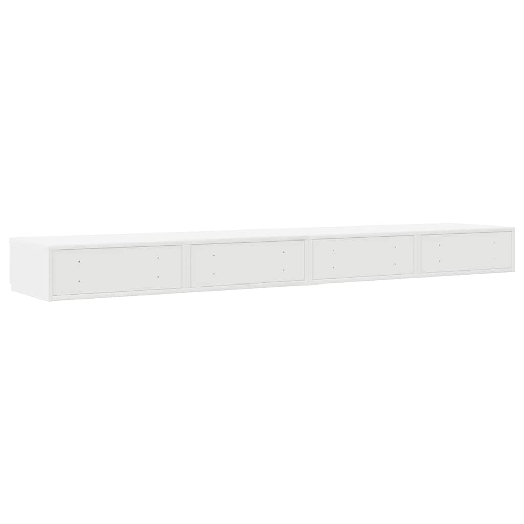 Sengeskuffer Hvid 180 x 36,5 x 16,5 cm Konstrueret træ