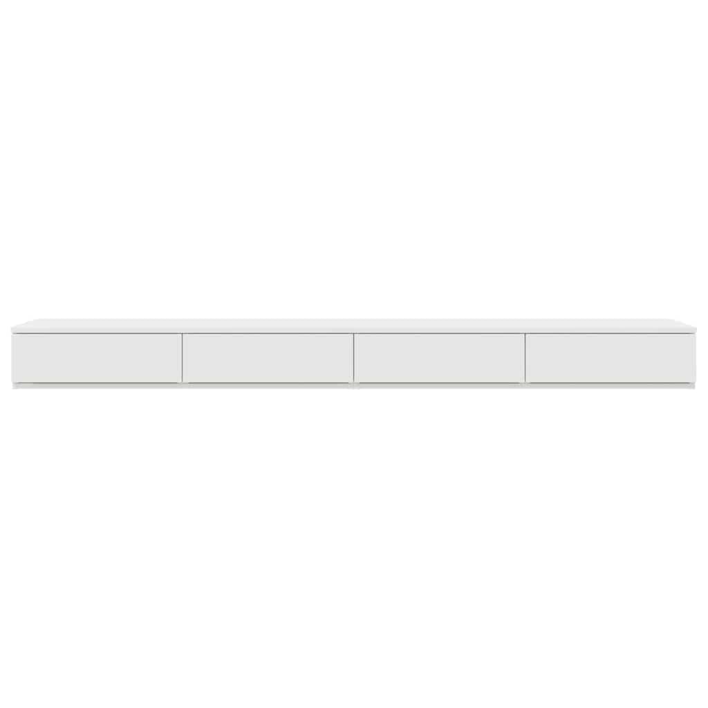 Sengeskuffer Hvid 180 x 36,5 x 16,5 cm Konstrueret træ