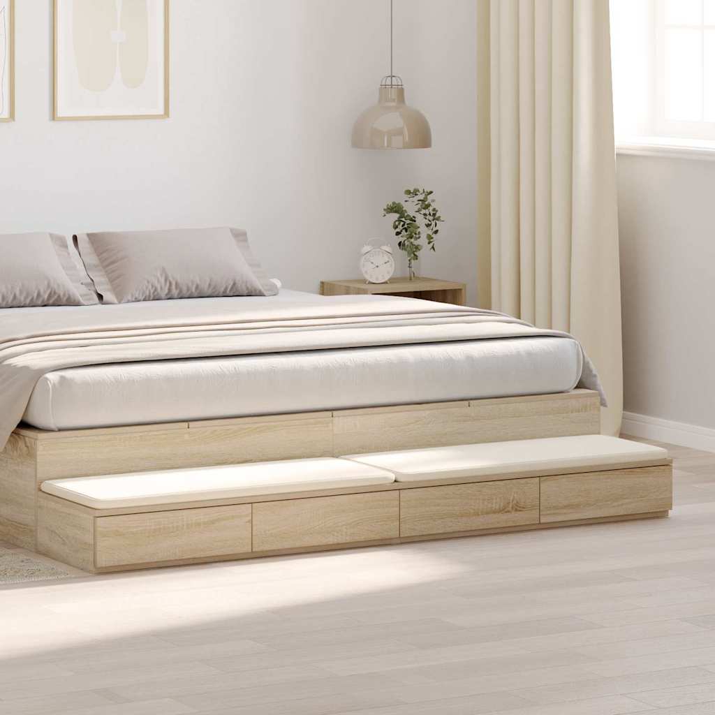 Sengeskuffer Sonoma eg 180 x 36,5 x 16,5 cm Konstrueret træ