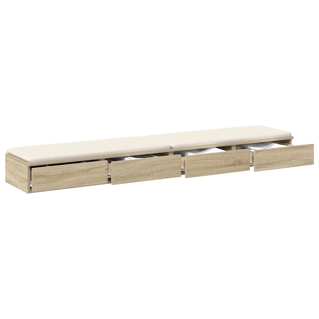 Sengeskuffer Sonoma eg 180 x 36,5 x 16,5 cm Konstrueret træ