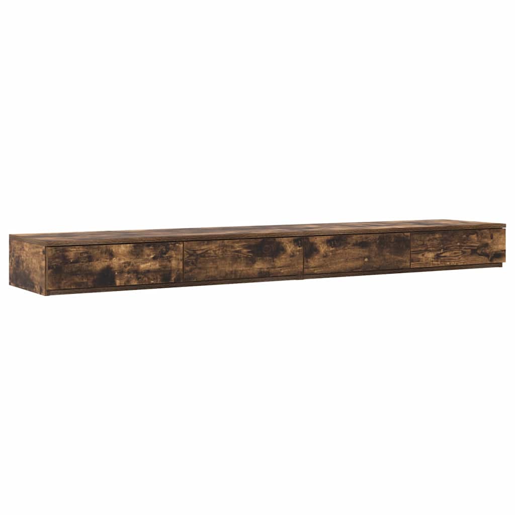 Sengeskuffer Røget eg 180 x 36,5 x 16,5 cm Konstrueret træ