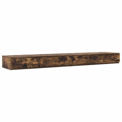Sengeskuffer Røget eg 180 x 36,5 x 16,5 cm Konstrueret træ