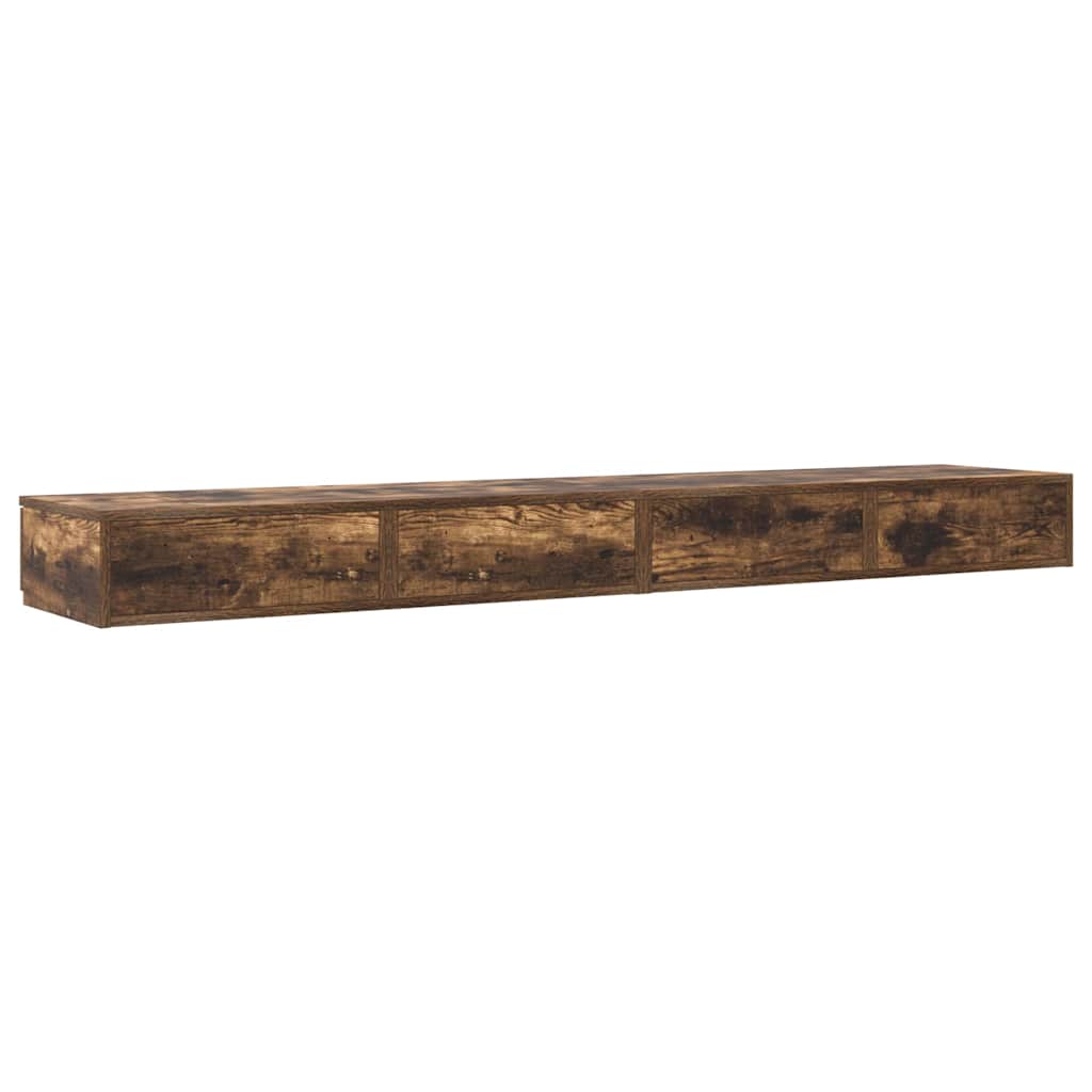 Sengeskuffer Røget eg 180 x 36,5 x 16,5 cm Konstrueret træ