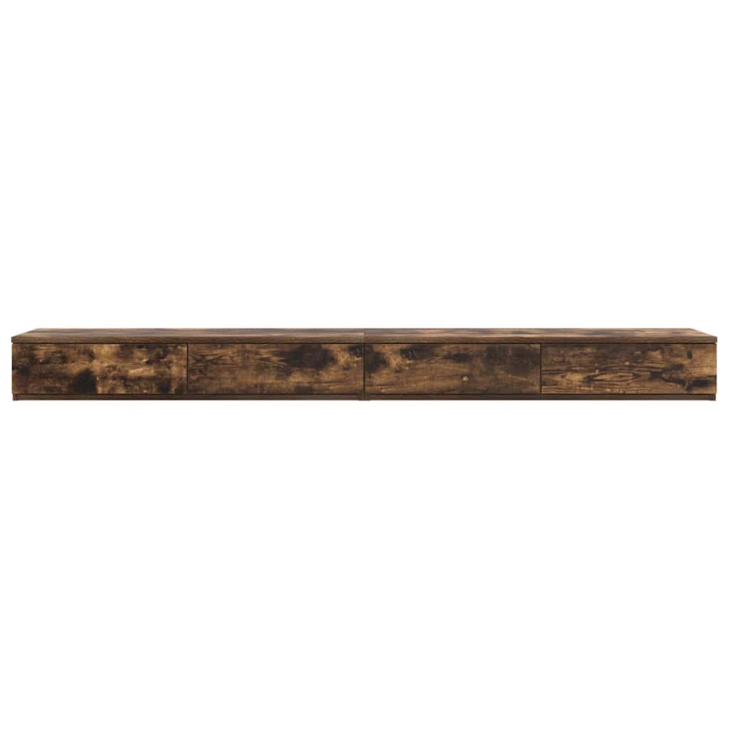 Sengeskuffer Røget eg 180 x 36,5 x 16,5 cm Konstrueret træ