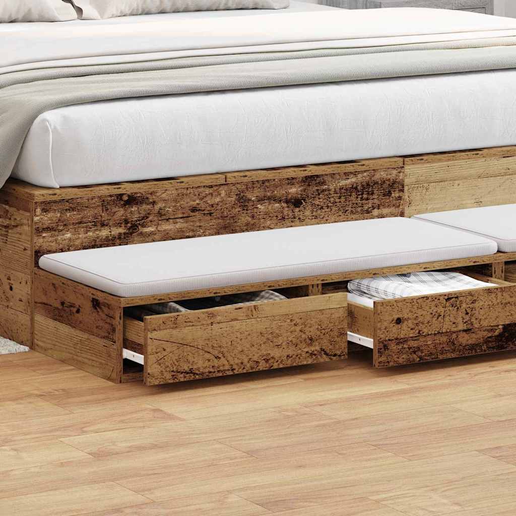 Sengeskuffer Gammelt træ 180 x 36,5 x 16,5 cm Konstrueret træ