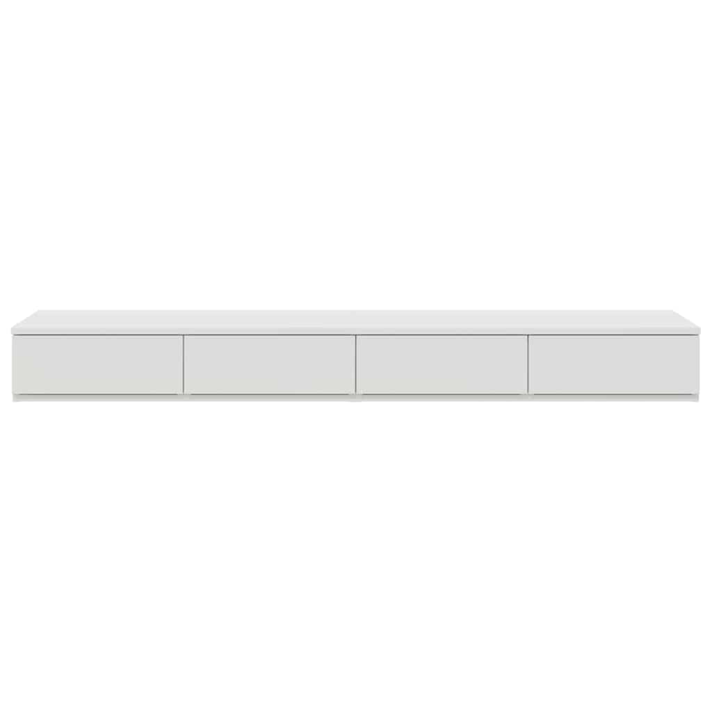 Sengeskuffer Hvid 135 x 36,5 x 16,5 cm Konstrueret træ