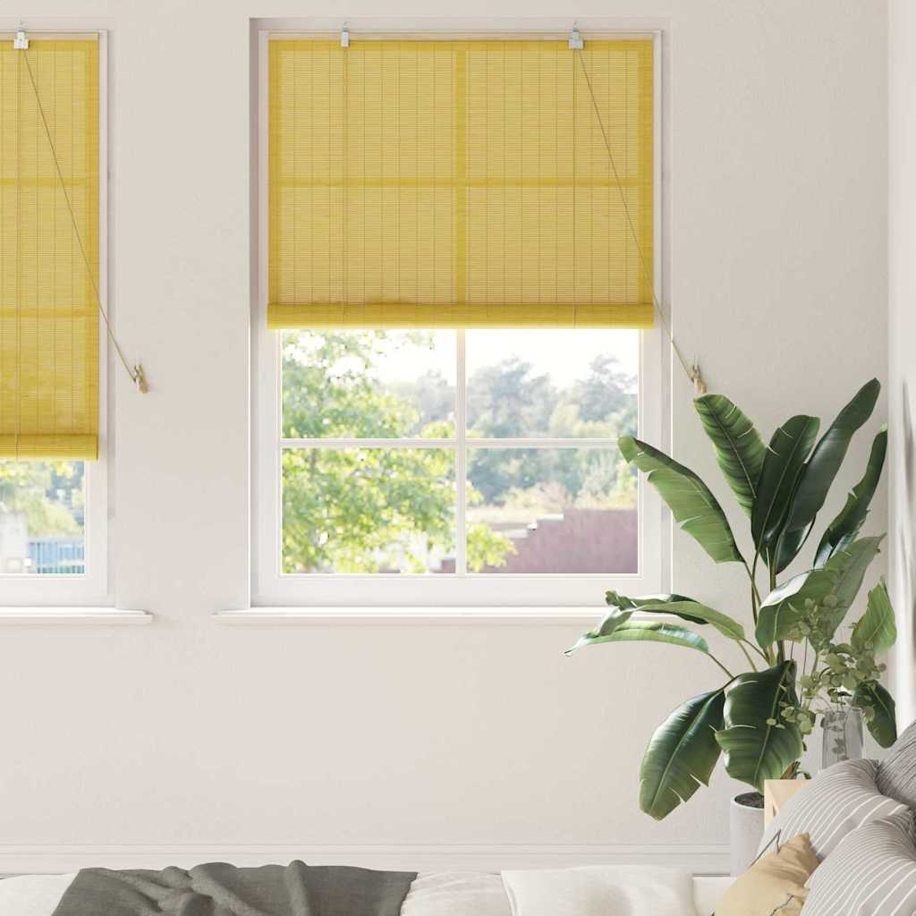 Rullegardin Gul 100 x 220 cm Bambus