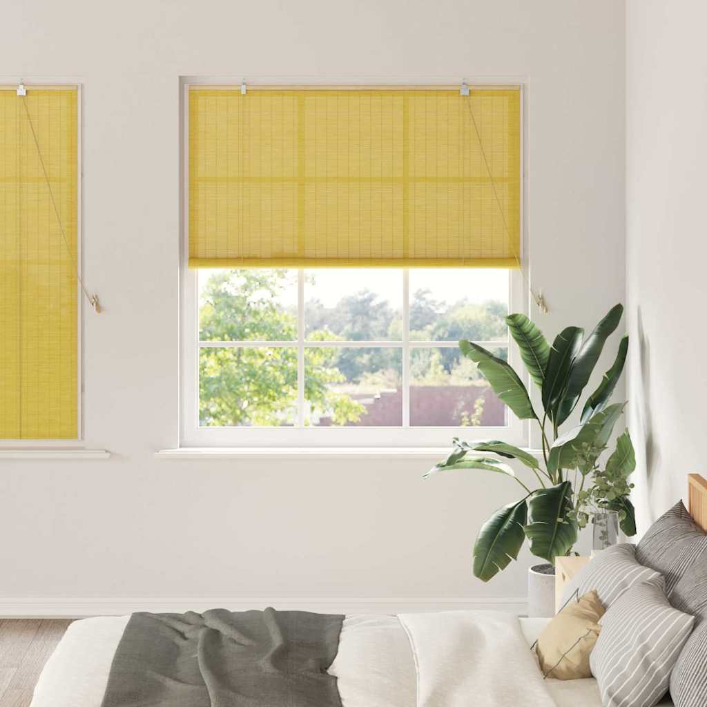 Rullegardin Gul 140 x 160 cm Bambus