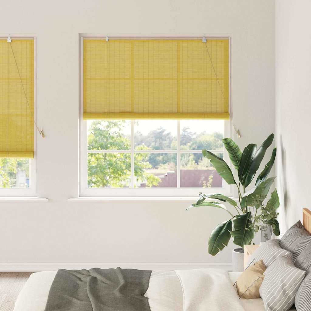 Rullegardin Gul 140 x 220 cm Bambus